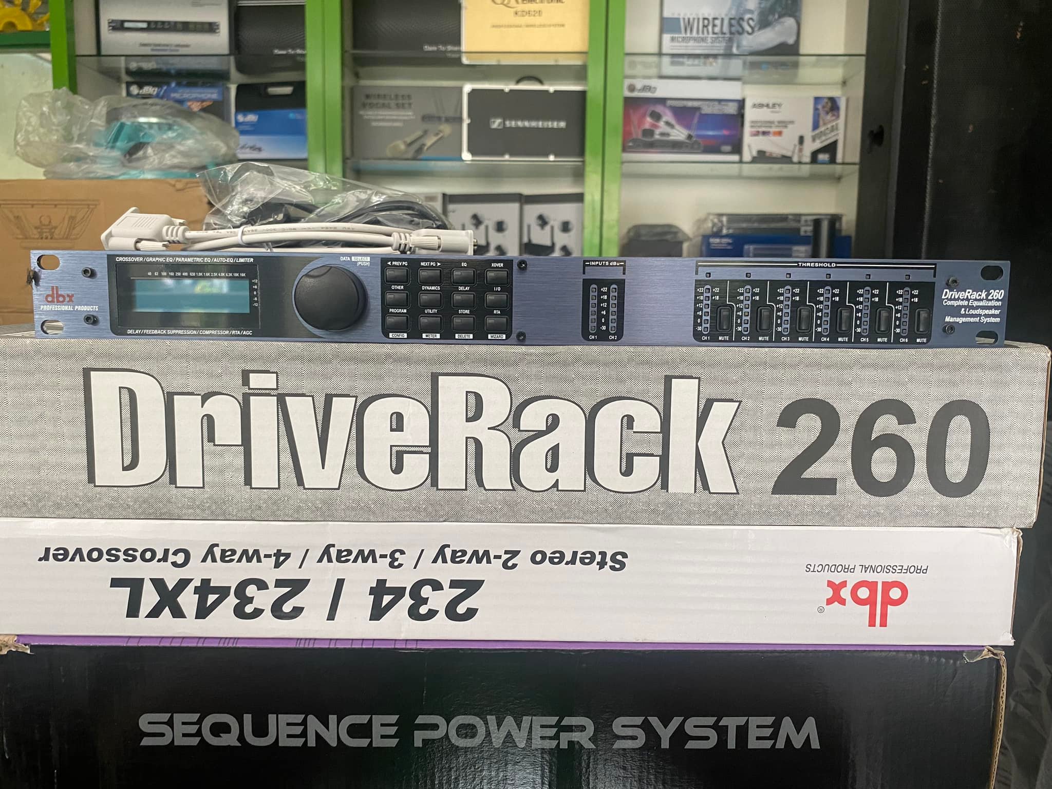 DLMS DBX DriveRack 260 DBX260 Manajemen IC Delay Fungsi semua jamin bisa Konek PC/Laptop