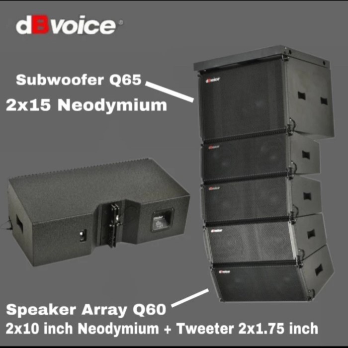 Speaker Line Array dBVoice Q-60 2X10Inc Pasif Speaker per 1 unit