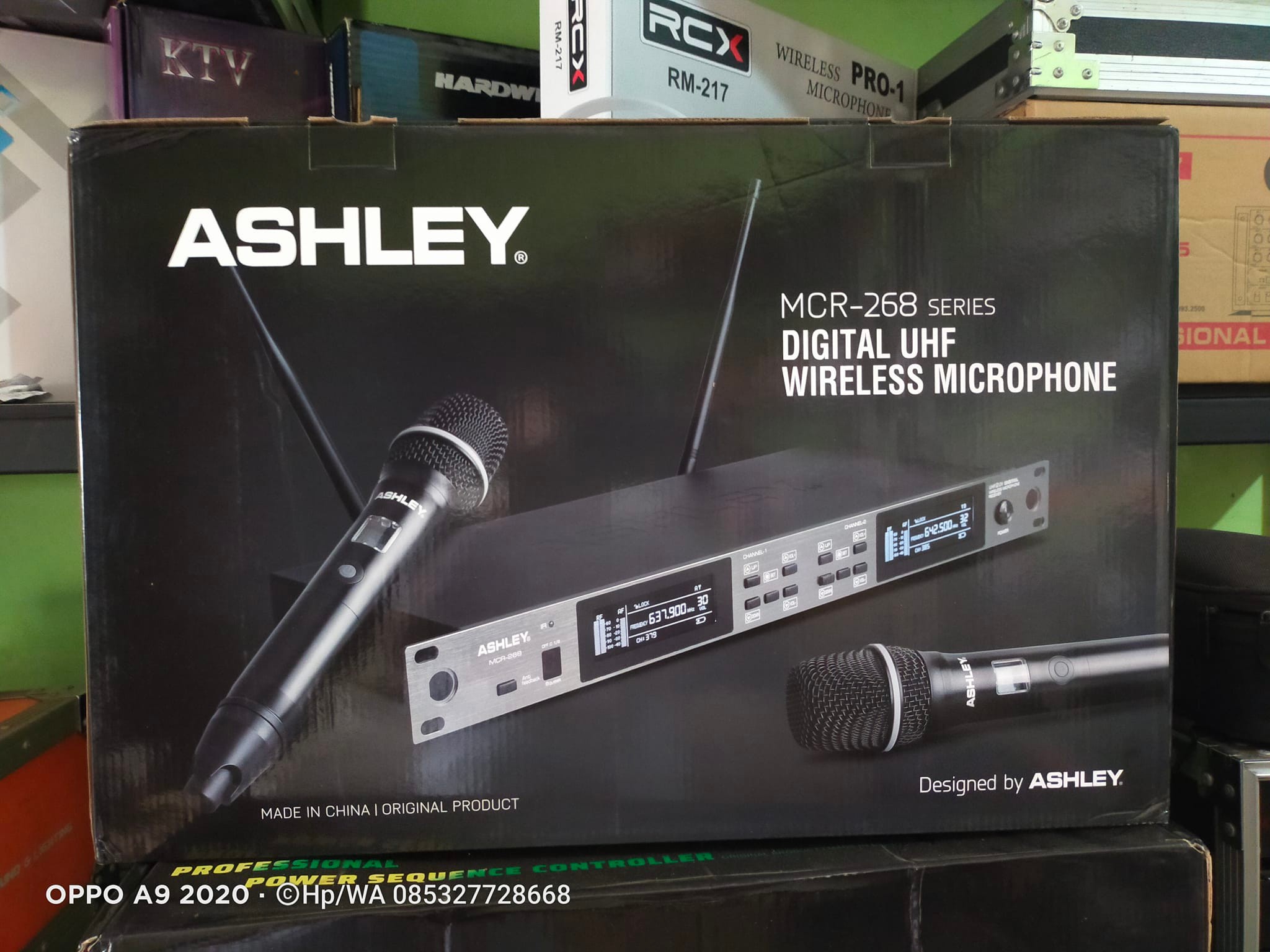 Mic Wireless Ashley MCR-268 Digital UHF Wireless Microphone