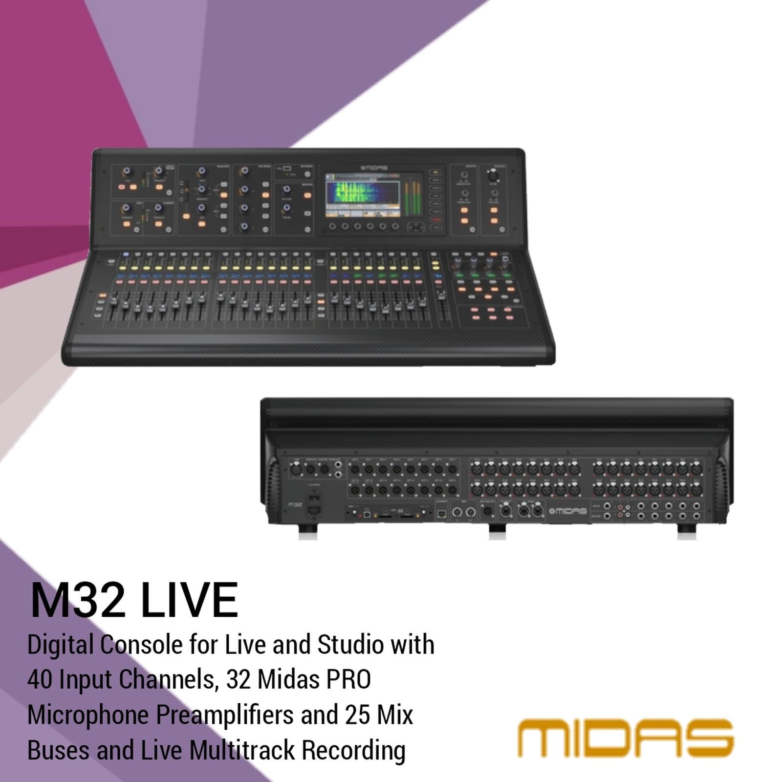 Digital Mixer Audio MIDAS M32 LIVE Garansi Resmi