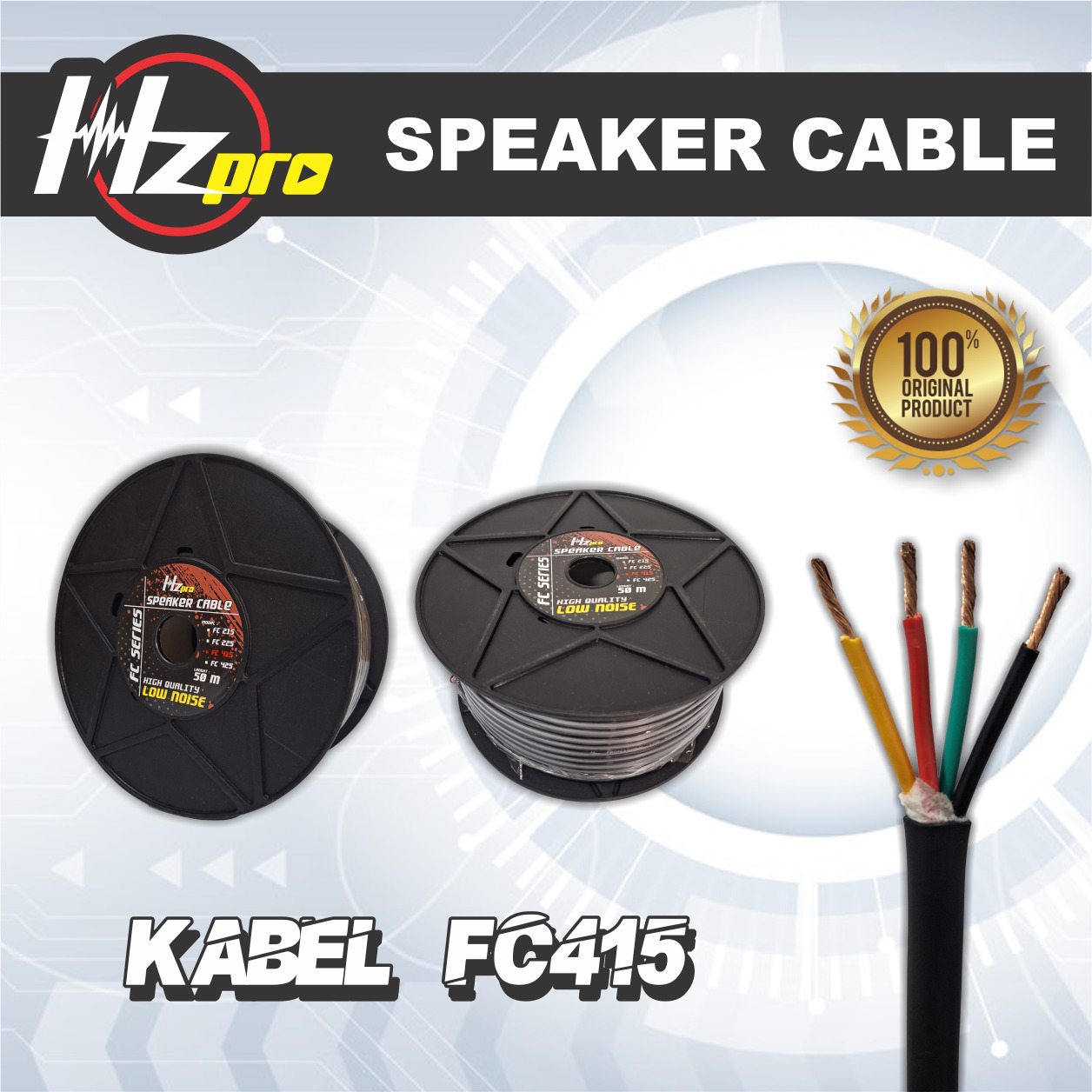 Kabel Speaker HZPro FC415 4x1,5mm 50meter