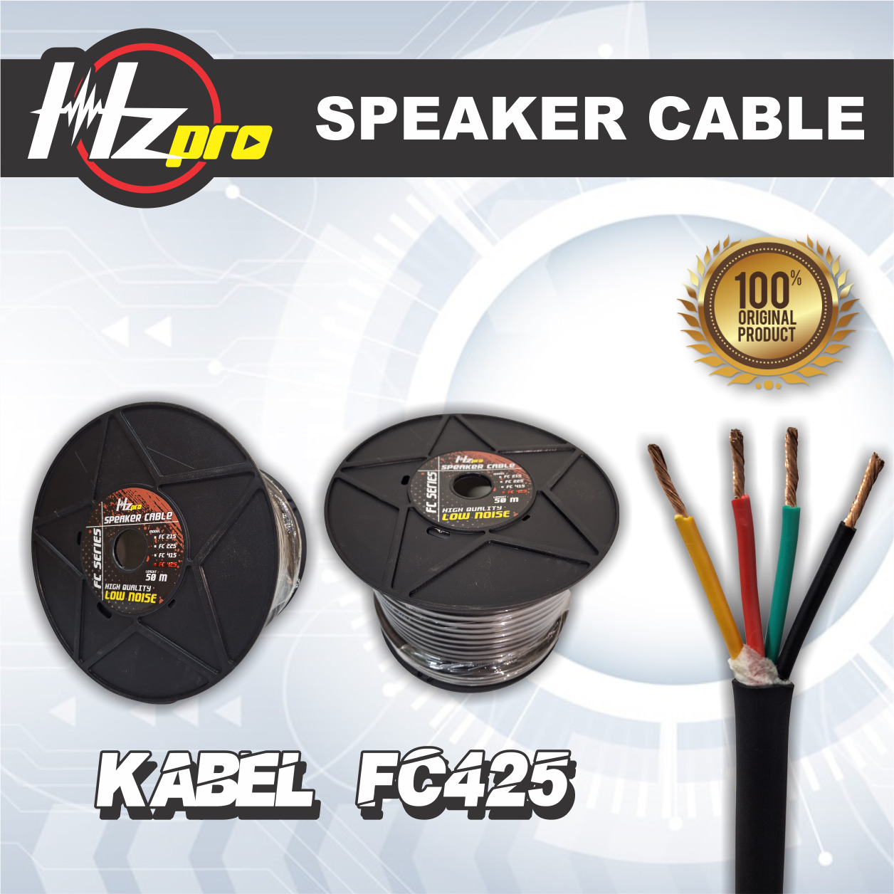 Kabel Speaker HZPro FC425 4x2,5mm 50meter
