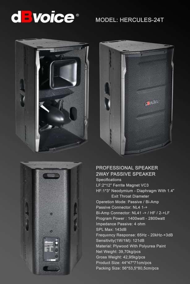 Speaker Pasif dBVoice Hercules-24T per 1 unit