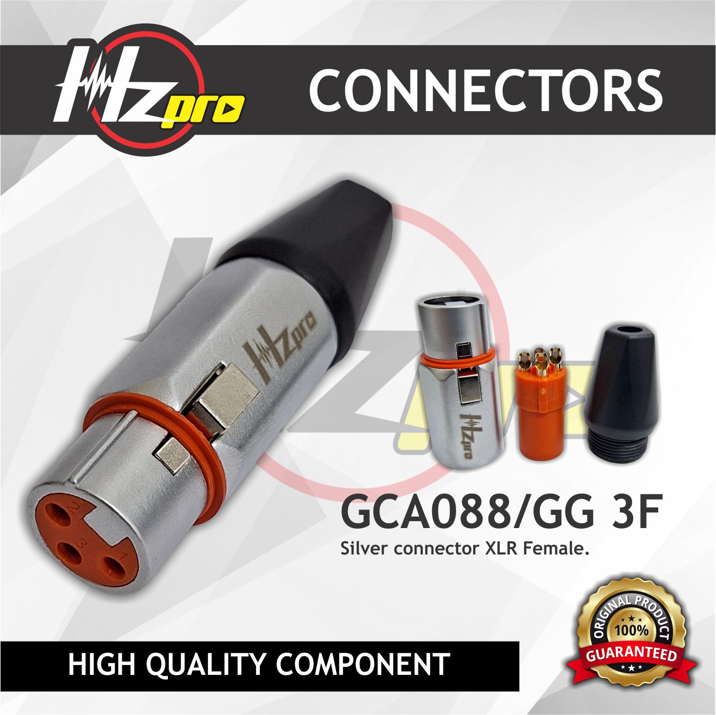 Konektor XLR HZPro GCA089-GG 3F