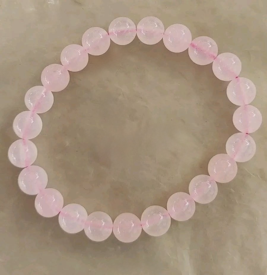 Ensemble 4 Bracelets en Quartz Rose