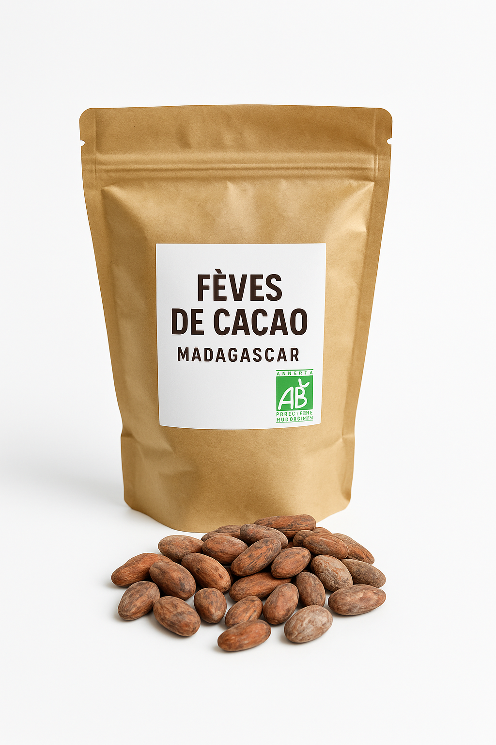 Pack 2Kgs CACAO Torréfié Bio de Madagascar