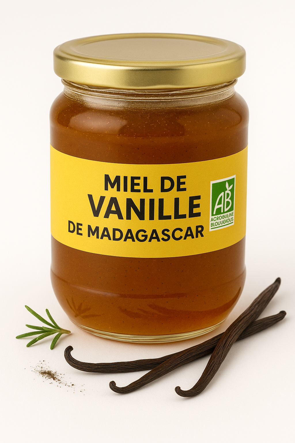 Pack 2 Litres Miel de Vanille Bio de Madagascar