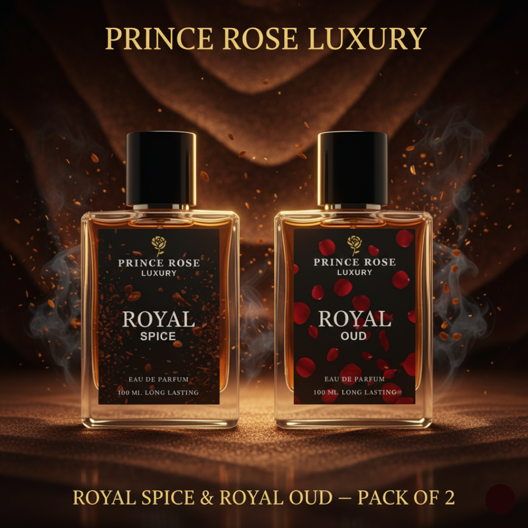 Prince Rose Luxury Royal Spice & Royal Oud Perfume Pack