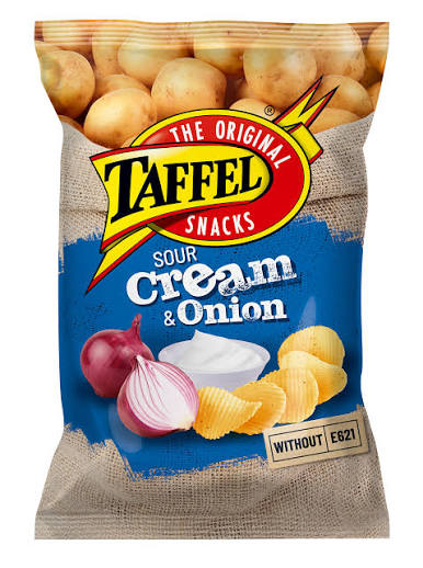 Taffel Sour Cream & Onion bulvių traškučiai