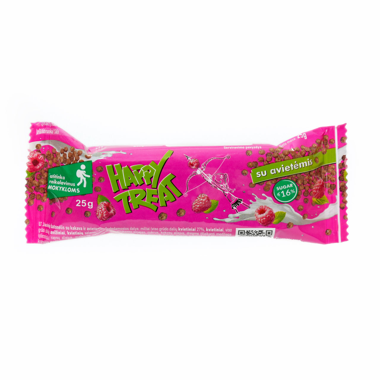 Happy Treat batonėlis su avietėmis