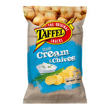 Taffel grietinės ir laiškinių česnakų traškučiai