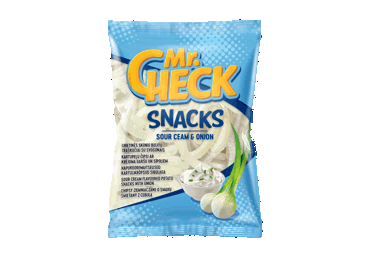 Mr. ChecK grietinės ir svogūnų skonio traškučiai