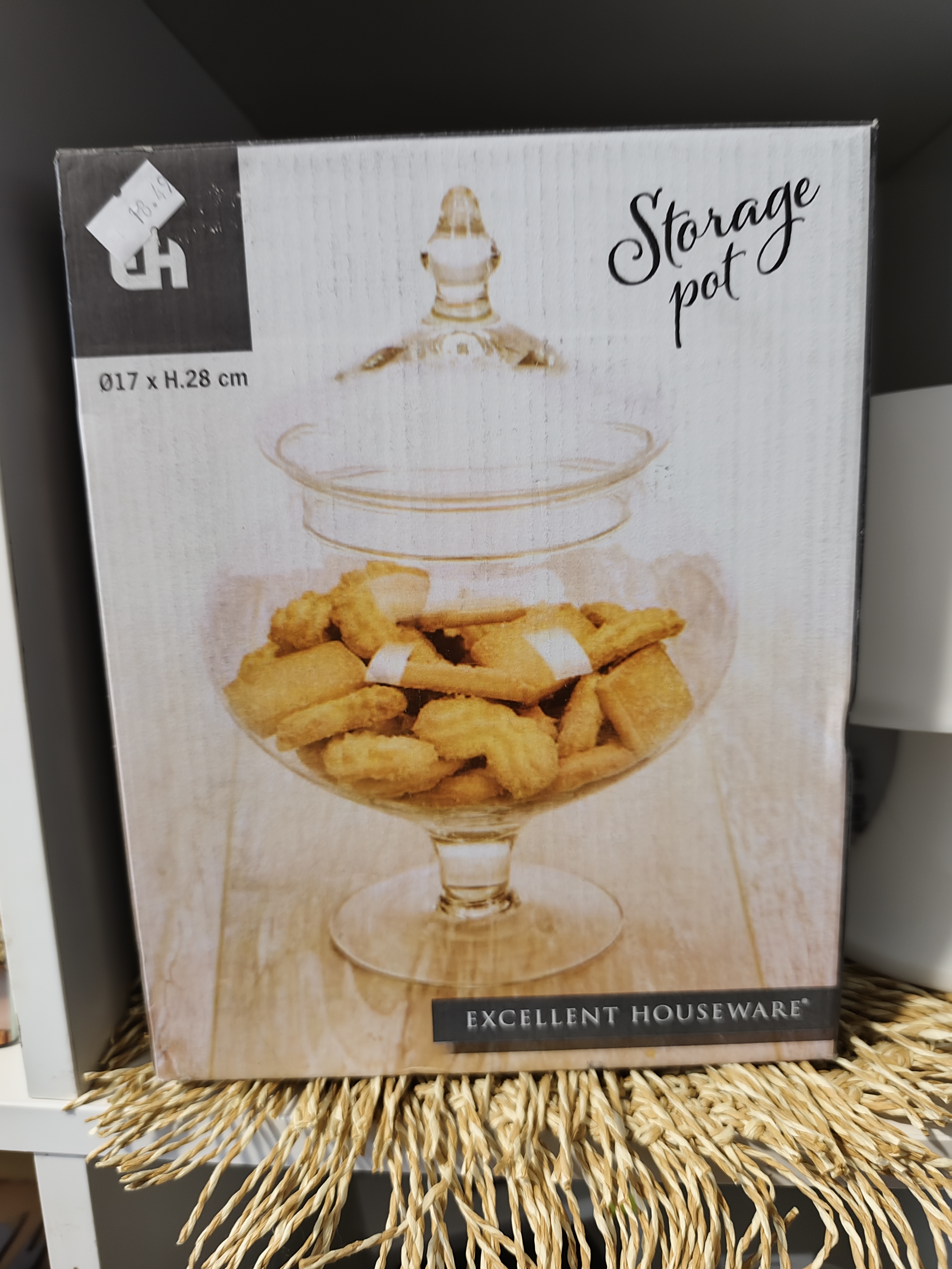 Stiklinis indas su dangčiu