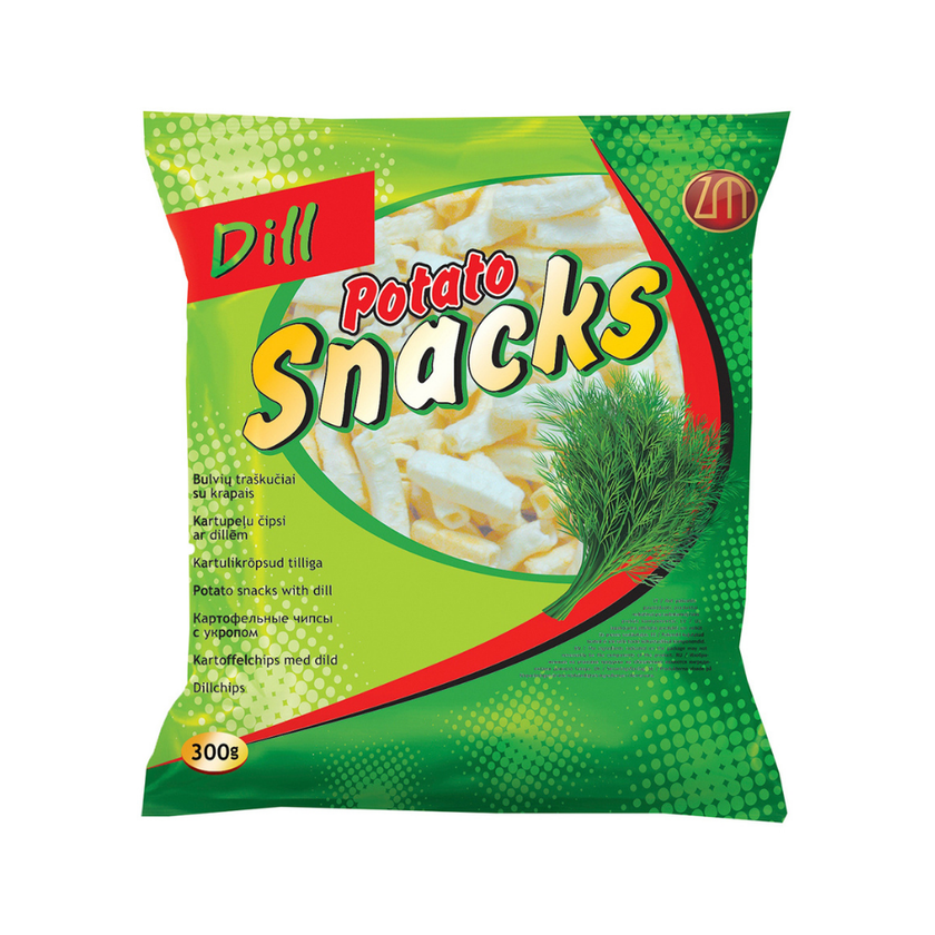 Bulvių traškučiai su krapais 300g