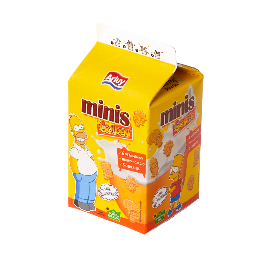 Minis Golden sausų pusryčių Simpsons dėžutė