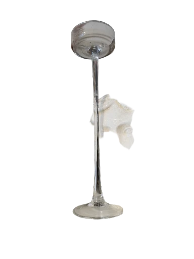 Stiklinė taurė ant aukštos kojos