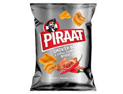 Traškučiai Piraat rūkyto bekono ir paprikos skonio 150 g