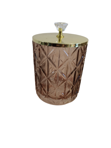 Stiklinė indas su dangteliu