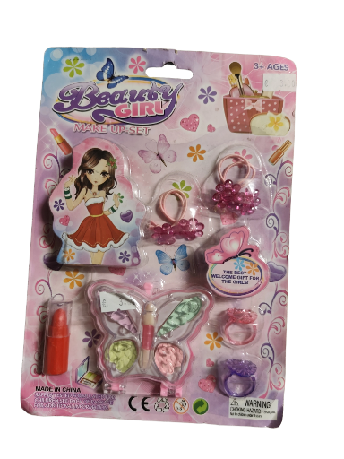 Grožio mergaitės makiažo rinkinys