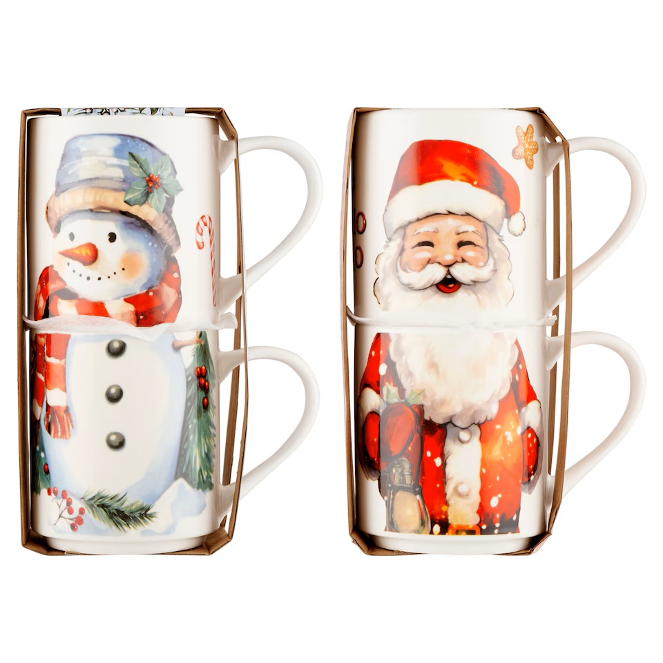 Sniego senio puodelių rinkinys