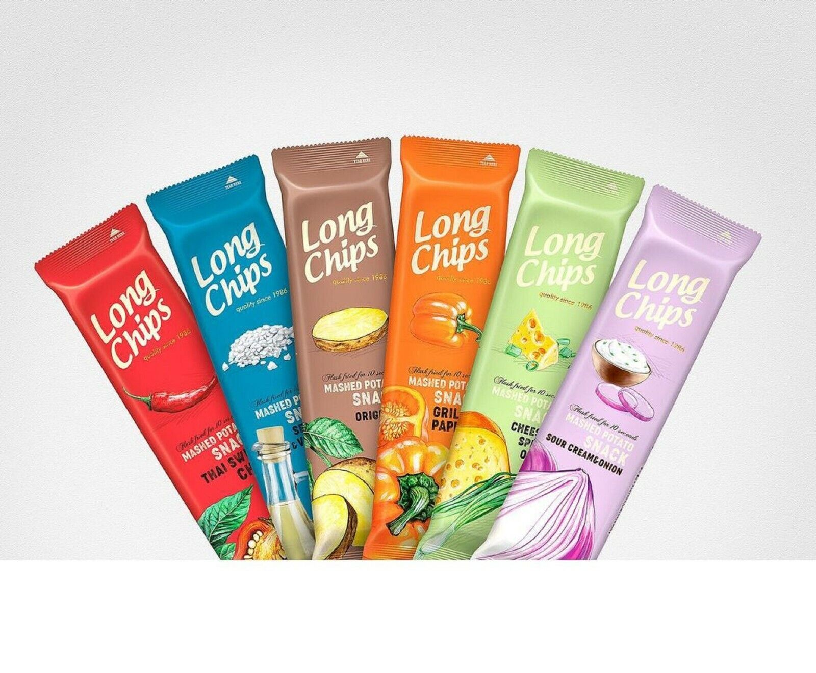 Ilgos bulvių traškučių lazdelės 'Long Chips'