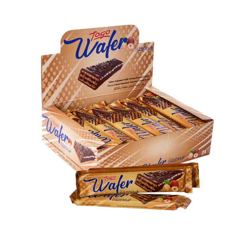 Togo Wafer Lazdynų riešutų skonio