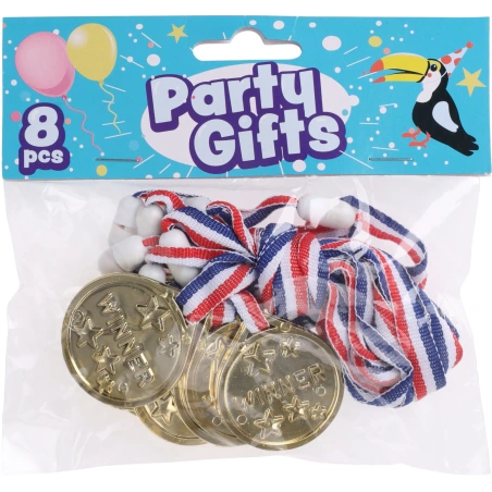 Vakarėlio dovanos medaliai, 1 rink. - 8 vnt.