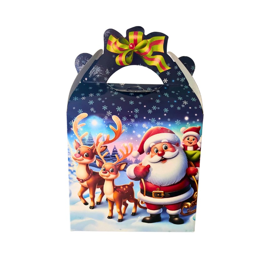 Kalėdinė dovanų dėžutė su saldumynais