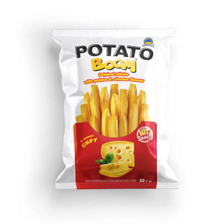 Potato Boom bulvių lazdelių užkandis