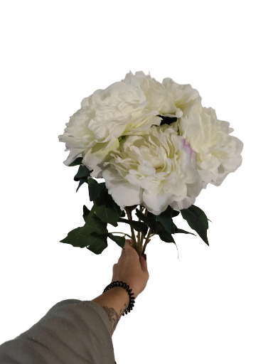 Dirbtinių bijūnų puokštė