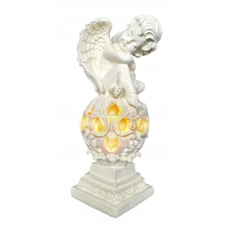 Saulės LED šviečiantis angelas, 25 cm