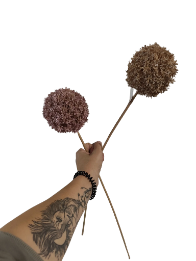 Dekoratyvinės dirbtinės gėlės ant kotelio