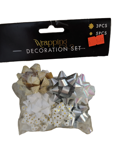 Dovanų pakavimo dekoracijų rinkinys