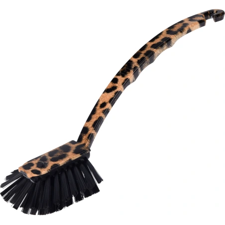 Indų plovimo šepetys su leopardo raštu