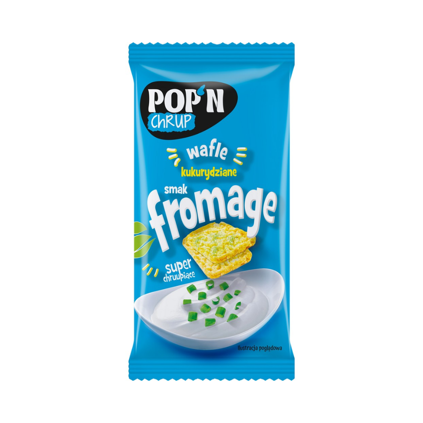 Pop'n Chrup kukurūziniai vafliai su sūrio skoniu