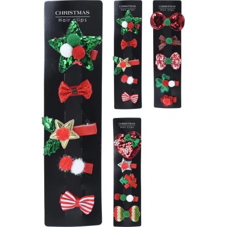 Kalėdiniai plaukų segtukai