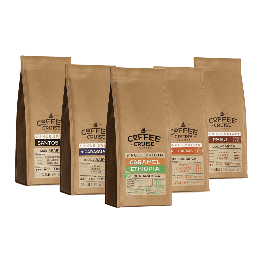 PRADEDANČIOJO | 5x250g Coffee Cruise maltos kavos rinkinys