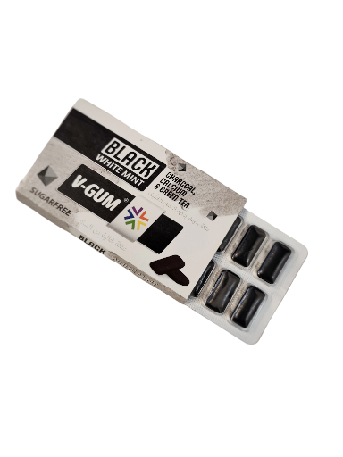 BLACK WHITE MINT V-GUM