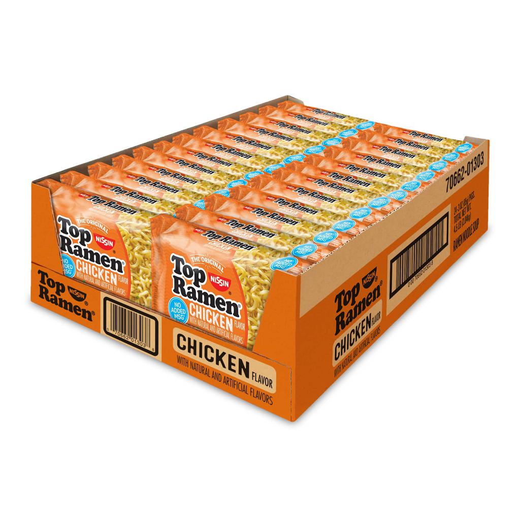 Nissin Sopa Instantánea Ramen de Pollo 24 Unidades / 85 g / 3 oz