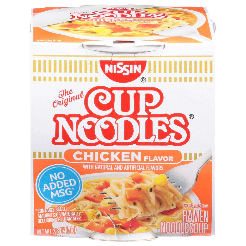 Nissin Sopa Noodle Sabor a Pollo 12 Unidades / 64 g / 2.25 oz