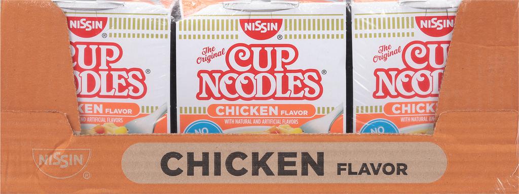 Nissin Sopa Noodle Sabor a Pollo 12 Unidades / 64 g / 2.25 oz