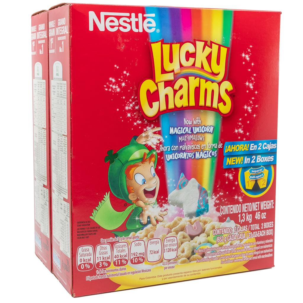 Nestle Cereal Lucky Charms 2 Unidades 652 g / 23 oz