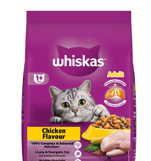 Whiskas Adult Cat Food Chicken Flavour , 50gm