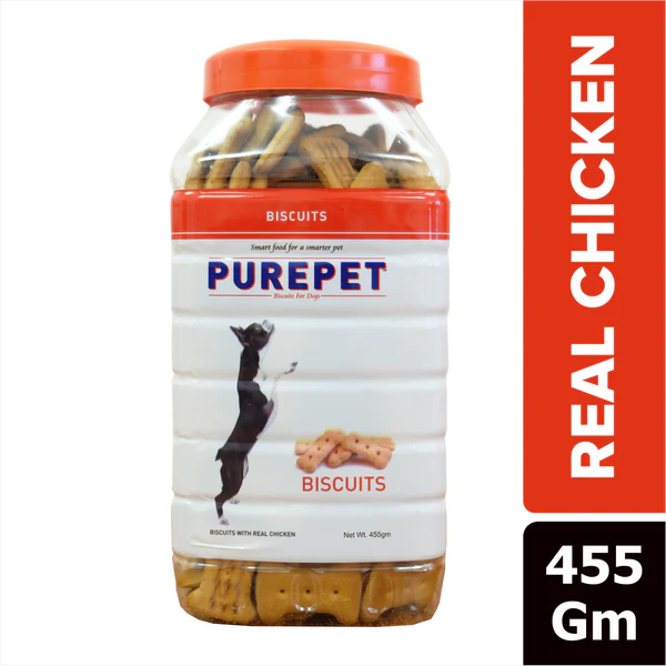 Purepet Biscuits for Dogs Chicken Flavour 455 gm