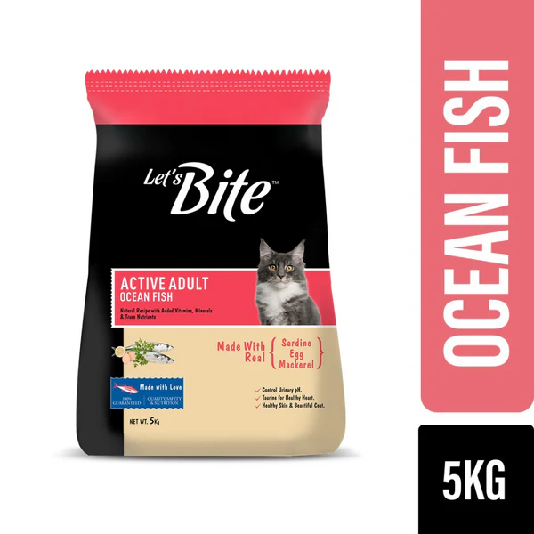 Let’s Bite Active Adult Ocean Fish Cat Food 5kg