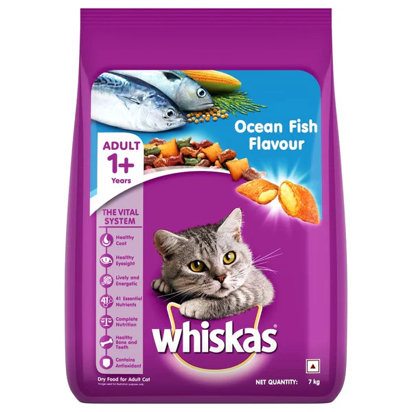 Whiskas Adult Ocean Fish Flavour Cat Food 7kg