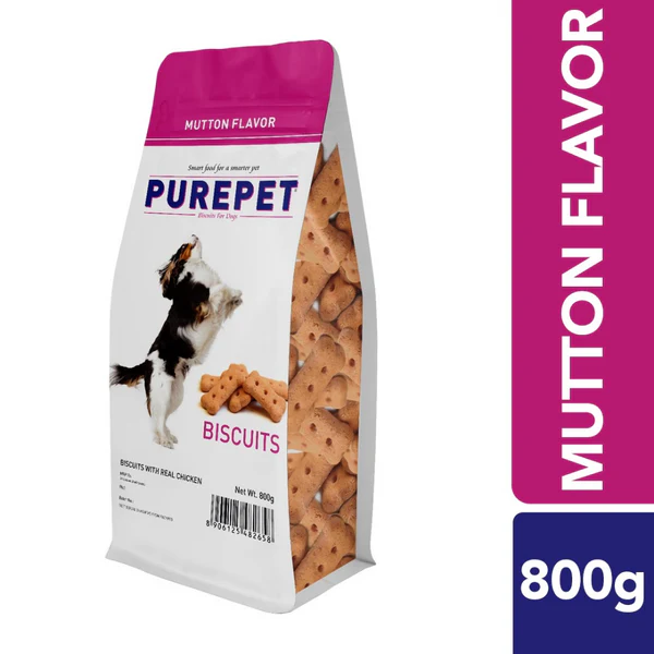 Purepet Mutton Flavor Dog Biscuits , 800gm
