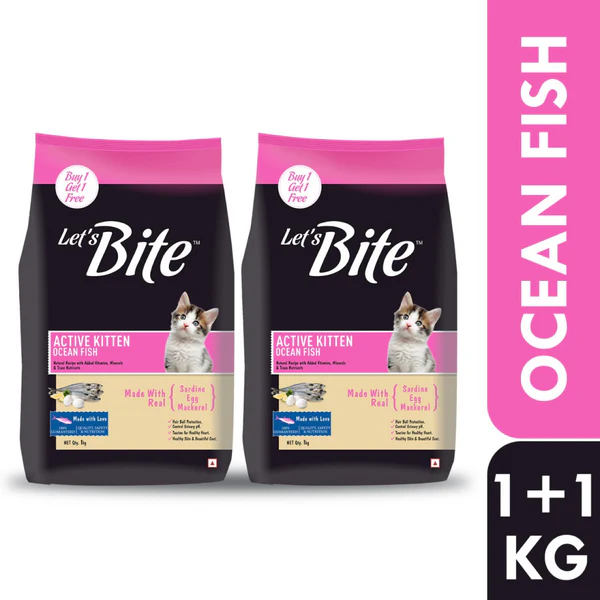 Let’s Bite Active Kitten Ocean Fish 2 kG