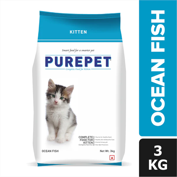 Purepet Ocean Fish Kitten Food , 3kg