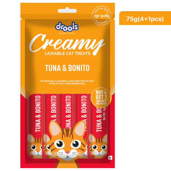 Drools Creamy Cat Treats Tuna & Bonito , 5pcs